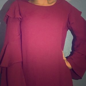 Wishful Park Flounce Sleeved Top